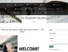 Tablet Screenshot of ivyelizabethstudios.com